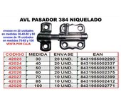 Avl pasador 384 niquel   40 mm (caja 12 unidades)
