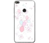 Tumundosmartphone Funda Gel Tpu para Huawei P8 Lite 2017 Diseño Flores-Minimal Dibujos