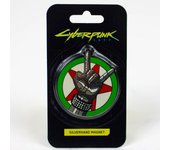 DARK HORSE DELUXE - Imán Metálico CYBERPUNK 2077 - Silverhand Magnet - Mide 5cm de Diámetro - Merchandasing Videojuegos
