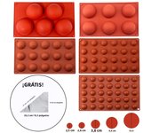 Silicone Chocolate Sphere Mold Half Ball Molds Hemisphere Shape Cake Mousse Dessert Pan Multi-hole Baking Pastry Bakeware