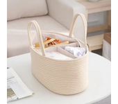 Travel Portable Mommy Bag Cotton Rope Diaper Bag Feeding Bottle Storage Handbag Multifunctional Baby Products Organizer Basket