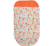 Babyline - Colchoneta Silla Muñecos Naranja - Estampado Infantil - 100% Algodón