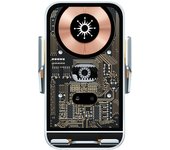 FGNS. 15W Qi Cargador Inalámbrico Coche, Wireless Car Charger Soporte Móvil con Carga Rápida con Bloqueo Automático Rápida Salida de Aire para iPhone,Galaxy y Otros