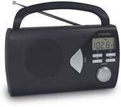 Metronic 477201 Radio Portátil AM / FM  (AM, FM, pantalla LCD) con función de despertador  Roja