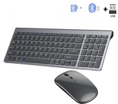 Tienda BIT Bluetooth 5,0 Y 2,4G Recargable Pantalla Full Para Portátil Compatible With USB Y PS/2