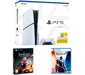CONSOLA PS5 SLIM BLANCA + DUALSENSE + AWAKEN ASTRAL + ELEX II PS5 - Versión España - SONY  (INCLUYE JUEGOS EN FORMATO FÍSICO)