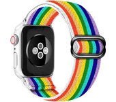 Soft Nylon Loop Elastic Buckle Strap For Apple Watch SE Band 40mm44mm Series 8/7/6/5/4 iWatch Leopard Watchband Bracelet 41/45mm
