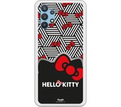 Funda original compatible con Samsung Galaxy A32 - Hello Kitty Cubos B/W