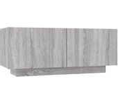 Mueble TV combinadoMueble de TV madera contrachapada gris Sonoma 100x35x40 cm