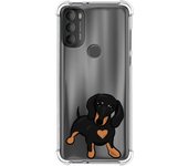 Funda Silicona Antigolpes para Motorola Moto G71 5G diseño Perros 04 Dibujos