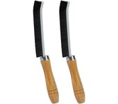 2 piezas de Mango de Madera, herración de hereradura de ranas de Mano para Puerta