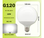 2-6PCS Big LED Bulb E27 Global Light 10W 15W 18W AC100-240V G80 G95 G120 Energy Saving Lampada Ampoule Led Lamp Vanity Bulbs