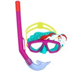 Bestway Conjunto Mascara y Tubo Infantil Correa Anatomica Color Surtido +3 Años Playa y Piscina 24059