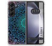 Funda Silicona Transparente para Samsung Galaxy Z Fold 5 5G diseño Mandala Dibujos