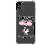 Funda Silicona Antigolpes para Samsung Galaxy A03 diseño Vaca Dibujos