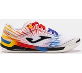 Zapatilla Fútbol Sala Adulto Joma Invicto 2476 Blanco Rojo Resistente