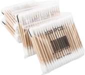 400pcs Double Head Cotton Swab Women Makeup Cotton Buds Tip for Wood Sticks Nose Ears Cleaning Health Care Tools