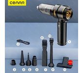 CENRR 998000PA Car Vacuum Cleaner Powerful Portable HandHeld Vacuum Cleaner For Car Wireless Cleaner Robot Car Accessories