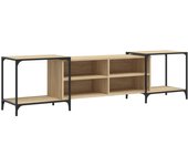 vidaXL Mueble de TV madera de ingeniería 203x37x50 cm, Mueble de Salon, Mueble TV, Mueble TV salon, Mesa de TV, Mueble tele