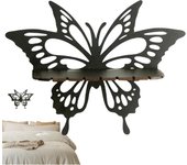 Estante de mariposas, estante de pared decorativo bohemio, estante de exhibición para dormitorio, baño, cocina, sala de estar