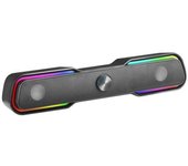 Mars gaming msbx barra de sonido bluetooth 10w - iluminacion rgb - control de volumen - color negro