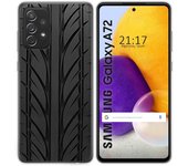 Tumundosmartphone Funda Gel Tpu para Samsung Galaxy A72 diseño Neumatico Dibujos