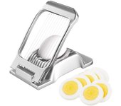 Cortadora de huevos profesional Robusta cortadora de huevos de aluminio Cables de tensión individual y estable para huevos-Kiwis-Fresas-Soft Foods