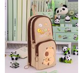 Cute Cartoon Capybara Pencil Case Unique Large Capacity Pencil Bag Aesthetic Stationery Fashion Durable Zipper Pencil Pouch
