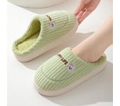 Zapatillas de algodón de invierno para mujer, suela gruesa, para interior, cálidas y cómodas, además de terciopelo para interior, antideslizantes, para hombre