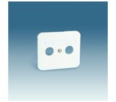 Simon Enchufe Tapa R-TV SAT Blanco SIMON 75097-30 - Alta Calidad