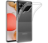 Funda para Samsung Galaxy A42 (5G) Carcasa Gel TPU Silicona Transparente GTR + Protector Pantalla Cristal Templado Movilear