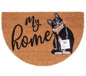 Felpudo de Coco Natural con Base Antideslizante, Absorbente para la entrada de casa, Ideal para Puerta Exterior o Pasillo. Gato My Home. 3 tamaños disponibles