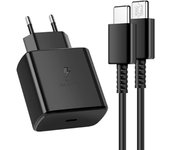 FGNS.Cargador de 45W PD Carga Rápido para Samsung. Adaptador USB C 45W PD para Samsung Galaxy S22+, S22 Ultra, S21 Ultra, S20, Note10+, Tab S8, S8+, S8 Ultra, Tab S7+, S7 FE