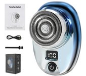 Mini Electric Razor Wet and Dry Washable Razor Fast Charging Digital Display Portable Electric Shaver 1 Hour Charge Time Upgrade