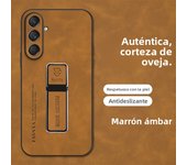 Magnetic Car Bracket Leather Holder Case for Samsung Galaxy S8 S9 S10 S20 S21 S22 S23 S24 Plus Ultra Note20Ultra S20 S23FE Cover