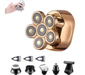 Afeitadora de glúteos Bumzzy 1.0, afeitadora corporal Bumzy Shaver para hombres, afeitadora de glúteos y cuerpo Bumzzy 1.0, afeitadora de cabeza lavable, en seco y húmedo (dorada)
