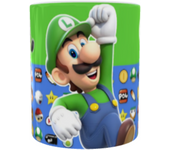 Taza Super Mario – Luigi 🍄🟢 Stamina Desayuno Ideal Para regalo y Para Fans Juegos Games Videojuegos
