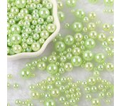 10g Random Mix 3-10mm No Hole ABS Imitation Pearl Bead For Vase Filler Makeup Brush For DIY  Jewelry Making  Decor  F0912