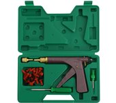 Kit de pistola de reparación de ruedas de neumáticos sin cámara, kit de reparación de tapón de neumáticos sin cámara de lujo con tapón de hongo para motocicleta, camión, ARB, ATV, tractor, RV, SUV, remolque