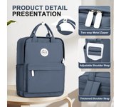 MoChila Escolar Para Niñas Y Adolescentes Hombres Ligera Impermeable Bolsas De Viaje Casual Con Portátil Para Mujeres