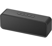 Altavoz Bluetooth portátil, Altavoz inalámbrico Bluetooth 5,0 with Graves Estéreo 3D Hi-Fi, cateria incorporada de 1500 mAh, Tiempo de reproducción 12H (Negro)