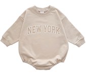 2023 Baby Romper INS 0-12M Newborn Infant Baby Boy Girl Romper Cute New York Letter Long Sleeve Jumpsuit Playsuit Clothing