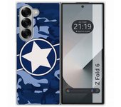 Tumundosmartphone Funda Carcasa Dura para Samsung Galaxy Z Fold 6 5G diseño Camuflaje 03 Dibujos