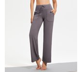 pantalones anchos mujer  pantalón,jogger mujer , pantalon yoga mujer,drapeados y de pierna recta con bolsillos con cordón y pantalones deportivos acampanados