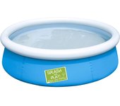 VidaXL Piscina hinchable infantil Bestway 3 capas resistentes azul Ø152 cm