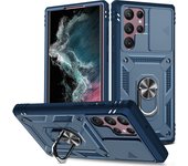 Slide Camera Case for Samsung Galaxy S24Ultra S24Plus S24 S23Ultra S23 Heavy Duty Build in 360 Degree Rotate Kickstand Covers