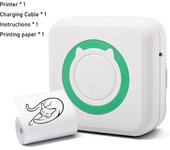 Mini impresora de bolsillo portátil, máquina fotográfica sin tinta para impresora inalámbrica, para teléfono inteligente, IOS y
