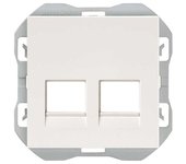SIMON 270 | Tapa RJ45 doble sin conector blanco 20000088-090