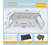 Barbecue Grill Heating Stores Multi-Function Camping BBQ Grill Rack Net Firewood Stove Stainless Steel BBQ Grill