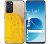 Funda Silicona para Oppo Reno 6 5G diseño Cerveza Dibujos